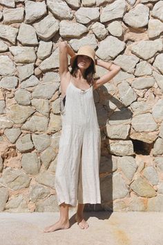 Your go to oatmeal linen overalls for every occasion 
The definition of effortless. The Linen Overall is a laid back design for chasing the sunshine! It's a wardrobe staple that can be worn by itself or layered, for a throw-on-and-go approach to dressing. Soft linen, loose fit, adjustable tie straps and yes... it has pockets! Designed to be versatile the Linen Overalls can be worn pregnant and postpartum, and their adjustable straps are extra convenient for breastfeeding Birkenstock Linen Outfit, Linen Overalls, Feminine Outfits, Clothes Basket, Designer Drapes, Summer Staples, Feminine Outfit, Dope Outfits, Dry Hands