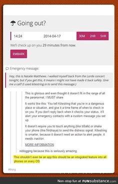 Scared of going out alone? Use Kitestring Info Board, Faith In Humanity Restored, Humanity Restored, Faith In Humanity, No Me Importa, Things To Know