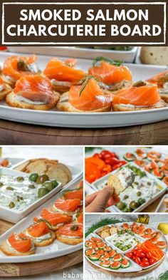 smoked salmon charcuterie board is an easy and delicious appetizer