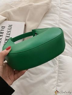 BirdinBag - Sleek Baguette Bag with Minimalist Design Elegant Bags, Baguette Bag, Green Pattern, Small Crossbody Bag, Small Crossbody, Branded Handbags, Square Bag, Bag Women, Olivia Mark