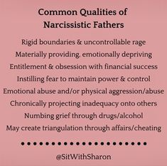 Narcissistic Fathers, Narcissistic Father, Changing Thoughts, Narcissism Quotes, Narcissism Relationships, Mental Health Facts, Narcissistic People, Narcissistic Parent