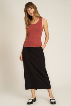 This tank is the best of both worlds.Our Cooper Sweater Rib Tank is the perfect blend of the comfort and fabric of your favorite sweater with the flattering fit of your go-to tank top. The wide rib fabric, scoop neck, and fitted silhouette keep this tank looking structured while still feeling comfy. Dress up with leather pants and heels for a night out or keep it casual with jeans for a weekend vibe. 94% Cotton4% Polyester2% Spandex Care Instructions: Machine wash cold. Wash inside out with simi Desert Clay, Comfy Dress, Lounge Top, Rib Fabric, Favorite Sweater, Fitted Silhouette, Tee Dress, Long Sleeve Cardigan, Ribbed Fabric