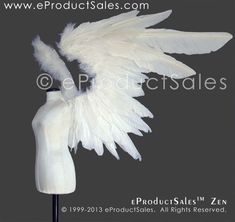 an image of white feathers on a mannequin headdress for sale at product sales