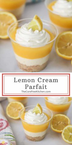 lemon cream parfait is an easy dessert that's ready to be eaten