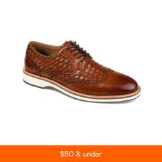 in stock Thomas Vines, Block Shoes, Derby Shoe, Leather Weaving, Derby Shoes, Toe Designs, Shoe Game, Shoes Online, Cognac