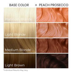 Peach Prosecco - Pastel Pink Hair Dye Pastel Peach Hair Color, Light Orange Hair Color, Peach Brown Hair, Peach Hair Pastel, Peach Color Hair, Peach Colour Hair, Dark Peach Hair, Peach Fuzz Hair Color, Apricot Hair Color Peach Rose Gold