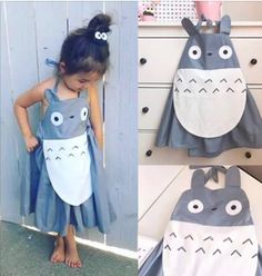 Totoro Outfit, Totoro Cosplay, Totoro Costume, Totoro Dress, Totoro Birthday, Totoro Diy, Studio Ghibli Party, Totoro Characters, Totoro Party