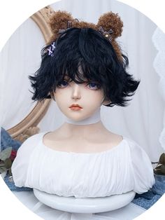 Dark Blue Short Wavy  Boy Style Wig
Get ready to rock a bold new look with our Dark Blue Short Wavy Boy Style Wig! Featuring luxurious, soft waves and a vibrant, deep blue color, this wig will instantly transform your style. Perfect for making a... Short Curly Wigs, Bouncy Curls, Short Wavy, Kawaii Aesthetic, Curly Wigs, Lolita Fashion