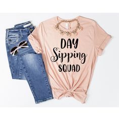 Day Drinking Shirts, Cute Matching Shirts, Day Drinking Squad, Bachelorette Tees, Wine Tasting, Girls Weekend Shirts, Girls Trip Shirts, #tshirts #tshirt #fashion #tshirtdesign Day Drinking Shirts, Cute Matching Shirts, Girls Beach Trip, Girls Weekend Shirts, Bachelorette Tees, Positive Clothes, Ripped Shirts, Trip Shirts, Peach Shirt