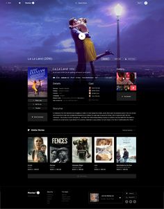 an image of a website page for a movie company