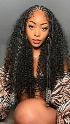 Half Cornrows Half Weave, Half Box Braids Half Cornrows, Half Box Braids, Half Cornrows Half Box Braids, Hairstyles Edges, Half Cornrows, Curly Braided Hairstyles, Women Cornrows, Birthday Hairstyles