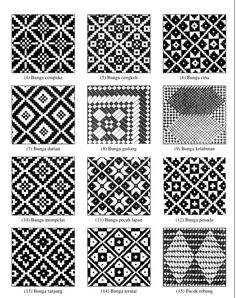 the different patterns used in knitting