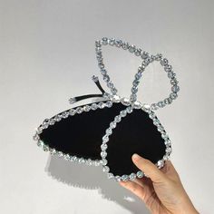 Free U.S. shipping. Style: Rhinestone & Jewelry , color:Black, suite for season：Spring, Summer, Autumn, Winter ，Anniversary, Going out, Hanging out, Party, Material Rhinestone, Butterfly Grey Rhinestone Clutch Handbags Diamond Party, Diamond Decorations, Rhinestone Clutch, Party Clutch, Luxury Diamonds, Butterfly Shape, White Rhinestone, Black Rhinestone, Evening Clutch