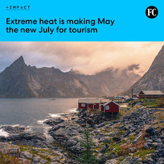 the cover of an article about extreme heat is making may the new july for tourism