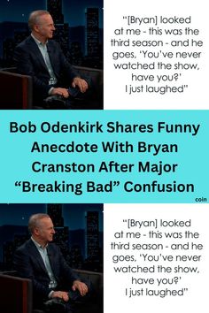 an image of bob o'denkir shares funny with branson after major breaking bad confusion