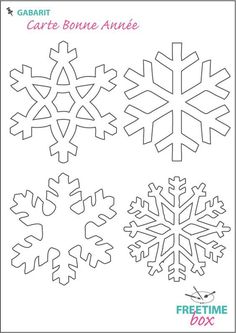 the paper snowflakes are cut out and ready to be colored