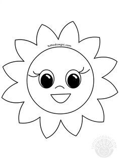 a sunflower with big eyes on it's face and the word sunshine in the middle