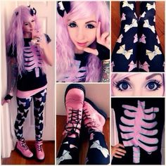 Pastel Scene, Creepy Kawaii, Goth Outfit Ideas, Outfits 2016, Kawaii Goth, Yami Kawaii