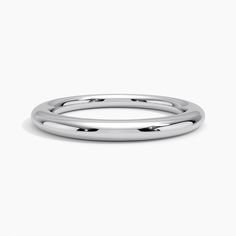 two thin silver rings on a white background with no one in the photo or description