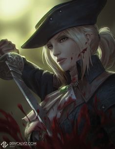 Bloodborne Maria, Lady Maria Bloodborne, Maria Bloodborne, Lady Maria, Hyper Realism, Portrait Practice, Bloodborne Art, Demon Souls, Dark Souls Art