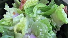 Up close image of salad with sesame seeds Pasta House Salad Recipe, House Salad Recipe, Pasta House, Italy House, House Salad, Romaine Lettuce Salad, Chopped Salad, Little Italy, Fresh Garlic