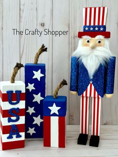 the crafty shopper is selling patriotic decorations