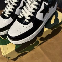 A Bathing Ape Bapesta Size- 11 Us Size- 44 Eu Bapeta Shoes, Ape Bape Shoes, Bape Ape Head Slippers, Bape Shoes Camo, A Bathing Ape Bape Sta Low, Bape Shoes, Bathing Ape, A Bathing Ape, Black Color