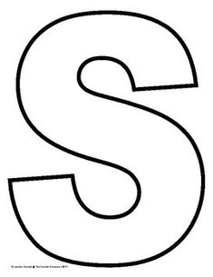 the letter s is shown in black and white