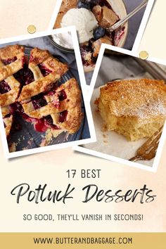 Hosting or attending a potluck? These easy, quick dessert recipes are perfect for any occasion. From crowd-pleasing favorites to simple, show-stopping treats, these ideas will save you time while impressing guests. Whether it's a casual gathering or a holiday party, find the best desserts that are sure to be a hit at your next potluck. Easy Quick Dessert Recipes, Lemon Blueberry Bundt Cake, Mississippi Mud Pie, Blueberry Bundt Cake, Self Saucing Pudding, Easy Banana Pudding, Cookie Dough Frosting, The Best Desserts