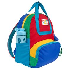 Retro Gadget Atlas Backpack – Mokuyobi Playful Multicolor Outdoor Bag, Multicolor On-the-go Backpack With Zipper Pocket, Back To School Multicolor Bag With Water Bottle Pocket, Multicolor Back To School Bag With Water Bottle Pocket, Sporty Multicolor Standard Backpack, Multicolor Back To School Bags With Water Bottle Pocket, Functional Multicolor Standard Backpack, Multicolor Bags With Functional Pockets For Outdoor Activities, Multicolor Nylon Backpack For On-the-go