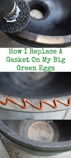 how i replace a gasket on my big green egg's stove top