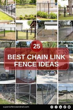 the 25 best chain link fence ideas for backyards and gardens in this postcard