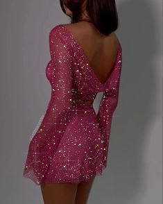 Pink Glitter Dress, Sparkly Outfits, Sparkle Outfit, Glittery Dress, Looks Party, Dream Style, Sparkle Dress, Glitter Dress, Sparkly Dress