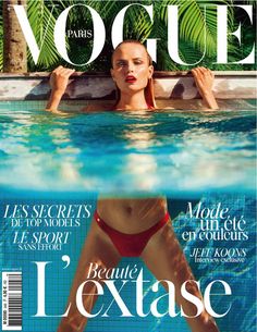 Swimwear Magazine, Fashion Editorial Layout, Anna Ewers, Sport Model, Mode Editorials, Vogue Magazine Covers, Magazine Vogue, Natasha Poly, Vogue France