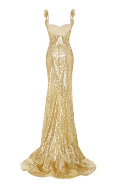 Dress Long Classy, Gold Dress Long Classy, Gold Dress Long, Cute Formal Dresses, Pretty Wedding Dresses, Naeem Khan, Effortlessly Chic Outfits, Embellished Gown, Prom Dress Inspiration