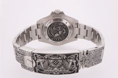 Hand engraved by Ray Hood, London Engraver - nautical themed Rolex DeepSea Sea Dweller