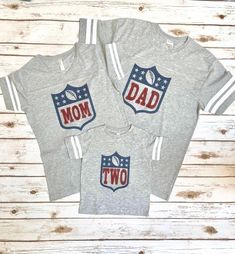 Sibling Football Shirts, First Year Down Football Birthday Shirts, Football Birthday Shirts For Boys, 1st Birthday Football Family Shirts, Toddler Football Shirts, Football Birthday Invitations, Football Birthday Party, Football Mom Shirts, Family Shirts Matching