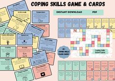 the coping skills game and cards