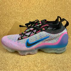 Nike Air Vapor Max 2021 Women 11 Flyknit Next Nature Running Shoes Dx3369 600 Casual Purple Mesh Running Shoes, Purple Mesh Running Shoes With Round Toe, Purple Mesh Running Shoes, Jordan 1 Mid Pink, Nike Air Jordan Mid, Low Top Nikes, Low Top Tennis Shoes, Nike Training Shoes, Nike Air Force 1s