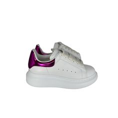 Worn Once For Maybe An Hour But Too Small Now. In Excellent Condition. Comes With Box. Shoes Alexander Mcqueen, Alexander Mcqueen White, Mcqueen Shoes, Alexander Mcqueen Shoes, Coloring For Kids, Kids Shoes, Alexander Mcqueen, Pink White, Alexander