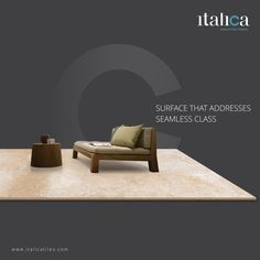 an image of a couch and table with the words surface that addresses seamless class