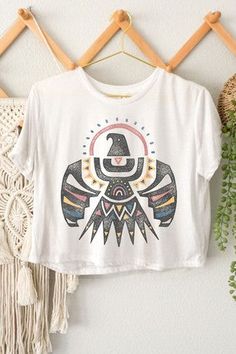 Wild Soul Thunderbird Graphic Crop Top | JQ Clothing Co. Graphic Crop Top, Wild Spirit, Everyday Adventures, Small Crop Tops, Free Spirited, Life Is An Adventure, Great Outdoors, Free Spirit, Jeans Shorts