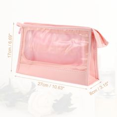 Item Function: 1. Multi-purpose clear storage bag, that can be used as a cosmetic bag, clear toiletry bag, clear travel bag, or snack bag. 2. Can store lipstick, eye shadow, change, stationery, candy, and other small items, suitable for travel, fitness, hiking, etc. 3. The large opening design is more convenient to use. The translucent appearance not only allows you to find items quickly, helps you save time, but also protects your privacy. 4. The portable transparent cosmetic bag is made of goo Pink Portable Cosmetic And Toiletry Storage For Personal Use, Clear Rectangular Cosmetic Bag For Organization, Rectangular Clear Cosmetic Bag For Organization, Rectangular Clear Cosmetic Bag For Personal Use, Clear Rectangular Cosmetic Bag, Clear Travel Bag, Clear Toiletry Bag, Zipper Makeup, Clear Makeup Bags