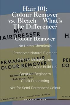 Hair 101: Colour Remover vs. Bleach – What’s the Difference? Pigment Coloring