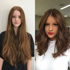 Should Length Hair Styles, Long To Short Hair, Punk Hair, Midlength Haircuts, Hair Makeover, Haircut For Thick Hair, Mid Length Hair, After Photos