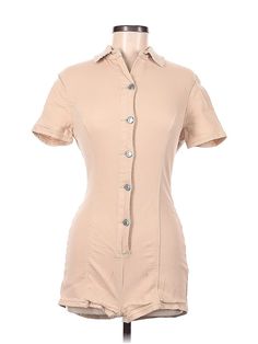 Topshop Romper Size: 6 Dresses - used. 97% COTTON, 3% ELASTANE | Topshop Romper: Tan Rompers - Size 6 Handbags For Women, Dress Romper, Topshop, Women Handbags, Rompers, Size 6, Womens Dresses, For Women, Handbags