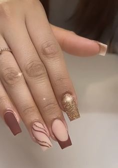 I Am Pregnant, Makeup Nails Designs, Gel Toe Nails, Ombre Acrylic Nails, Stylish Nails Designs, Work Nails, Fall Acrylic Nails, Long Acrylic Nails Coffin, Long Square Acrylic Nails