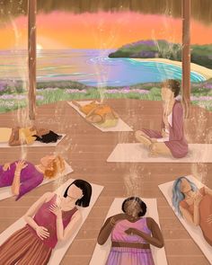 Yoga Spiritual Art, Meditation Illustration Art, Breathwork Aesthetic, Breathing Illustration, Healing Vision Board, Breathwork Healing, Yoga Circle, Meditation Illustration, Arte Yoga