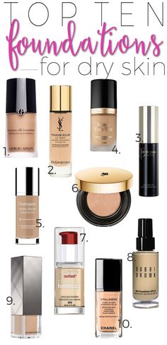 Top 10 Foundations for Dry Skin Top 10 Foundations, Makeup For Dry Skin, Foundations For Dry Skin, Products For Dry Skin, Foundation For Dry Skin, Dry Skin Problem, Best Wedding Makeup, Cat Eye Makeup, Avon Products