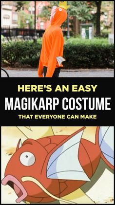 there's an easy magikarp costume that everyone can make and it looks like pokemon